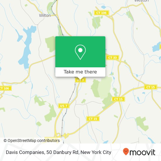 Mapa de Davis Companies, 50 Danbury Rd