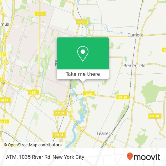 Mapa de ATM, 1035 River Rd