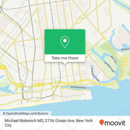 Michael Riskevich MD, 2736 Ocean Ave map