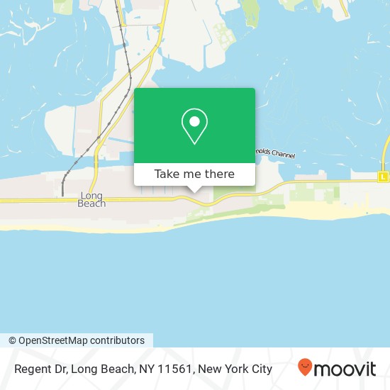 Mapa de Regent Dr, Long Beach, NY 11561