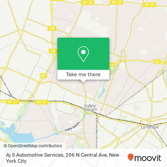 Aj S Automotive Services, 206 N Central Ave map