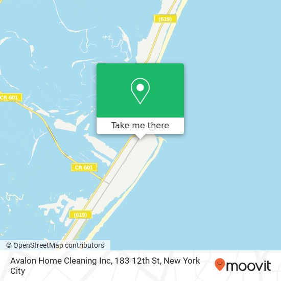 Mapa de Avalon Home Cleaning Inc, 183 12th St