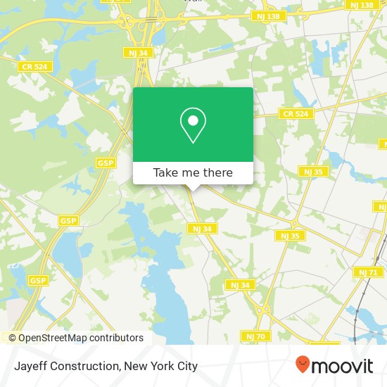 Jayeff Construction map