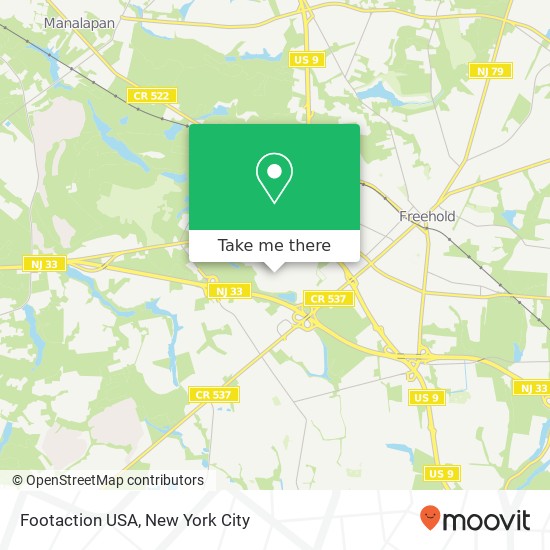 Footaction USA, Freehold, NJ 07728 map