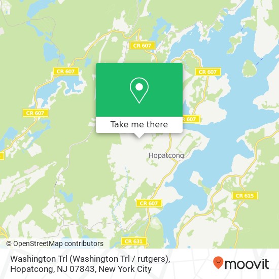 Mapa de Washington Trl (Washington Trl / rutgers), Hopatcong, NJ 07843