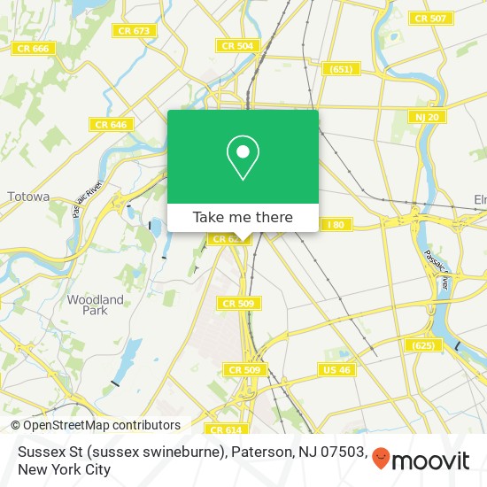 Sussex St (sussex swineburne), Paterson, NJ 07503 map