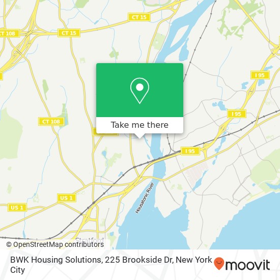 Mapa de BWK Housing Solutions, 225 Brookside Dr