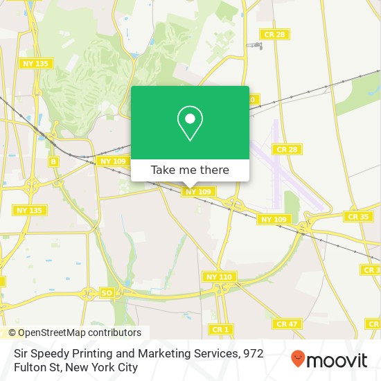 Mapa de Sir Speedy Printing and Marketing Services, 972 Fulton St