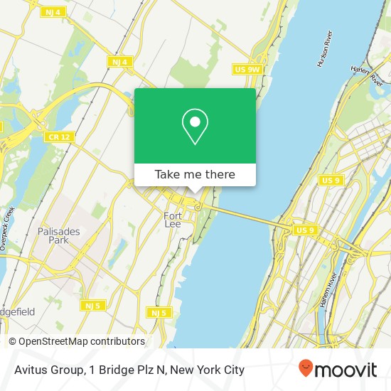 Mapa de Avitus Group, 1 Bridge Plz N