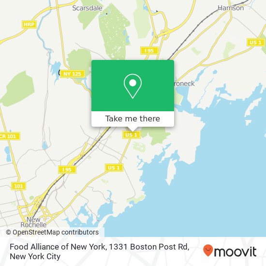 Food Alliance of New York, 1331 Boston Post Rd map
