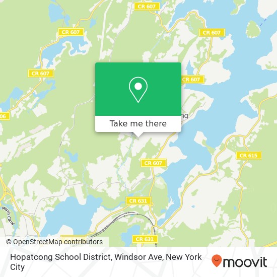 Hopatcong School District, Windsor Ave map