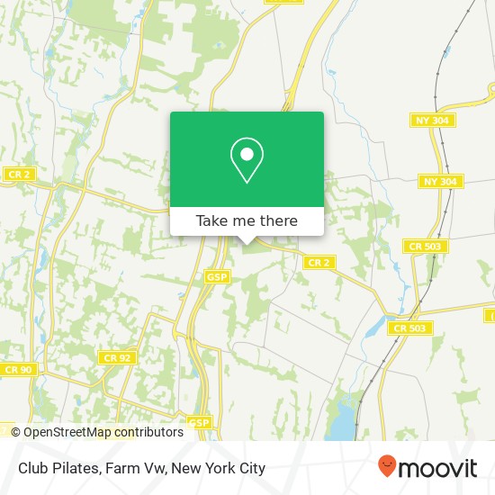 Club Pilates, Farm Vw map