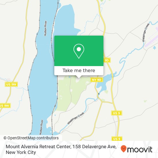 Mount Alvernia Retreat Center, 158 Delavergne Ave map