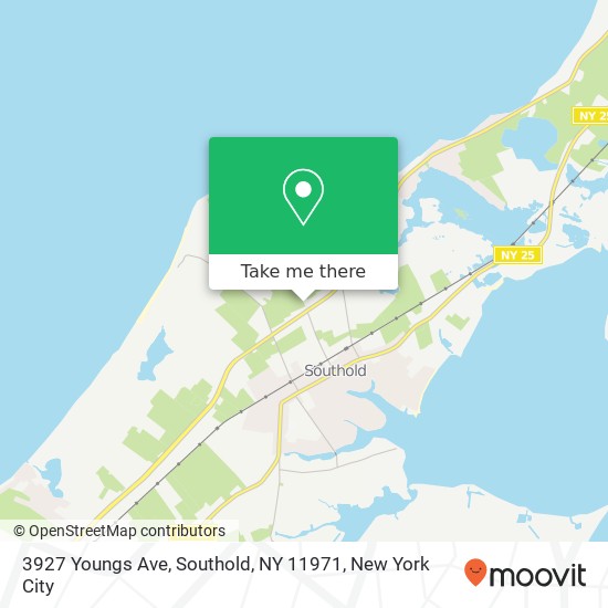 Mapa de 3927 Youngs Ave, Southold, NY 11971