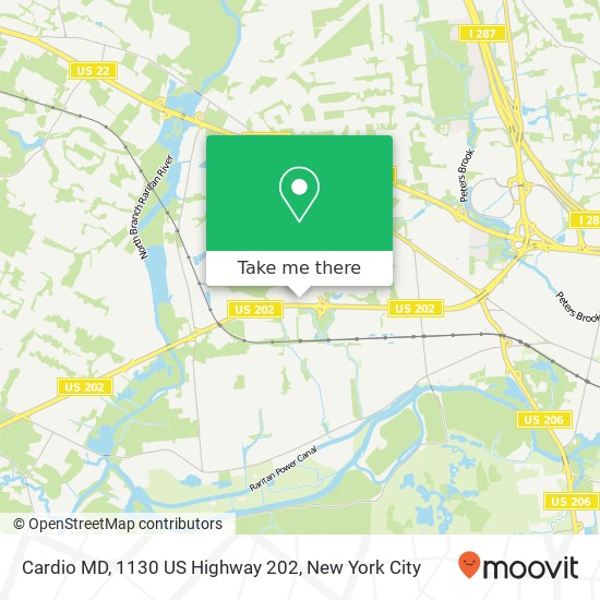 Cardio MD, 1130 US Highway 202 map