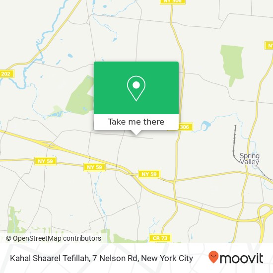Mapa de Kahal Shaarel Tefillah, 7 Nelson Rd
