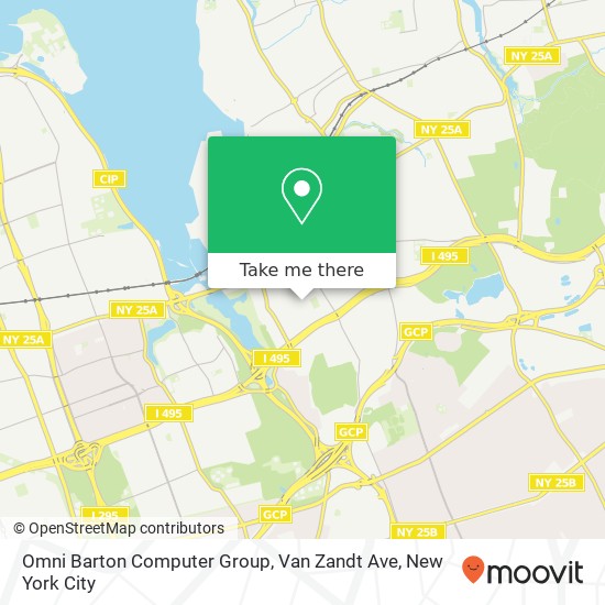 Mapa de Omni Barton Computer Group, Van Zandt Ave