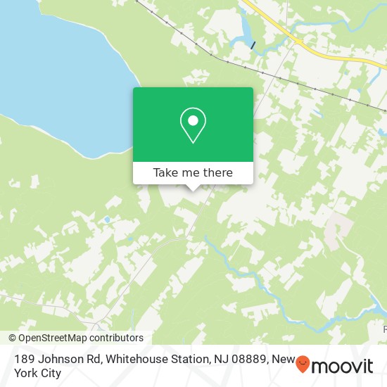 Mapa de 189 Johnson Rd, Whitehouse Station, NJ 08889