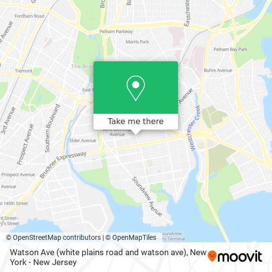 Watson Ave (white plains road and watson ave) map
