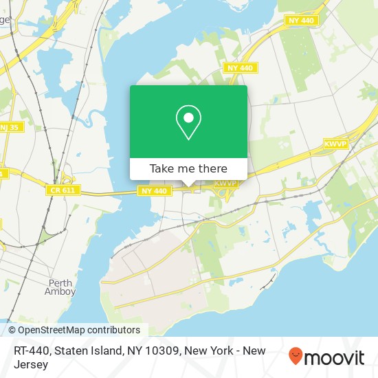Mapa de RT-440, Staten Island, NY 10309
