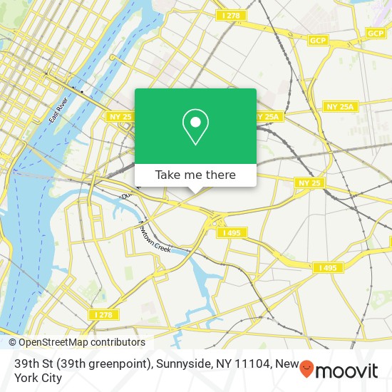 39th St (39th greenpoint), Sunnyside, NY 11104 map