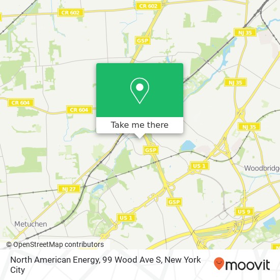 North American Energy, 99 Wood Ave S map