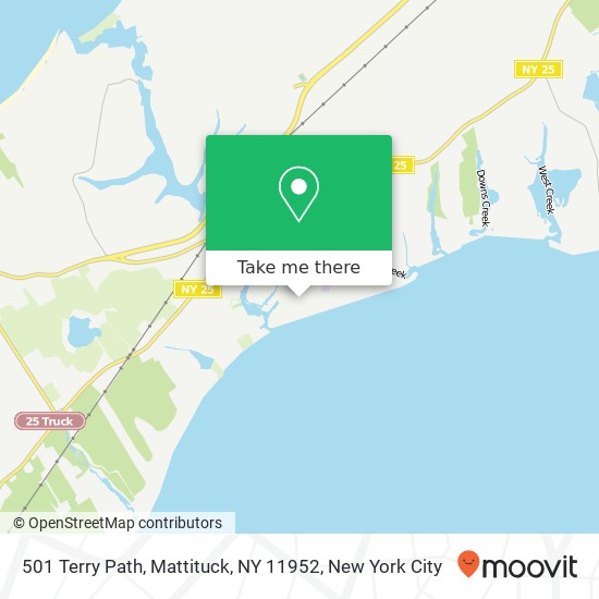 Mapa de 501 Terry Path, Mattituck, NY 11952