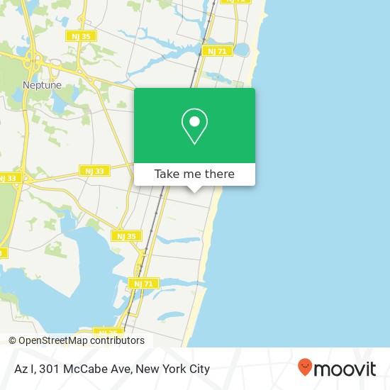 Az I, 301 McCabe Ave map