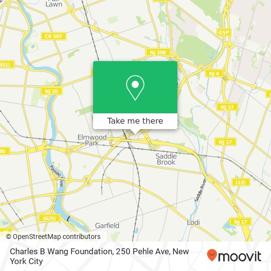 Mapa de Charles B Wang Foundation, 250 Pehle Ave
