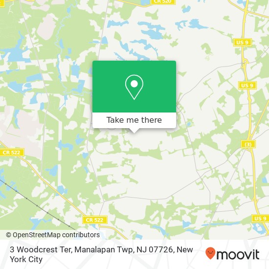 3 Woodcrest Ter, Manalapan Twp, NJ 07726 map