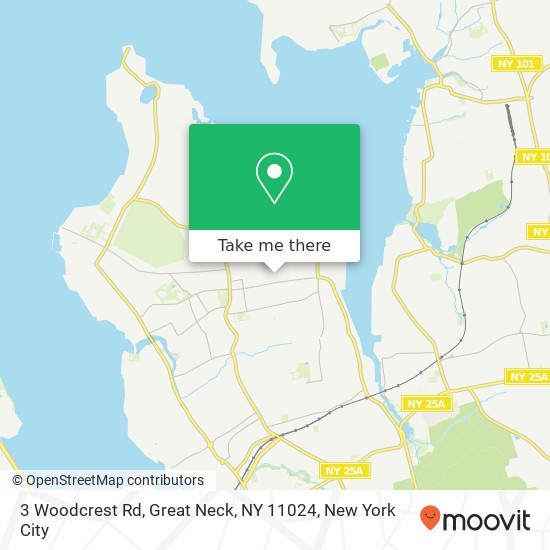 3 Woodcrest Rd, Great Neck, NY 11024 map