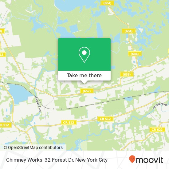 Mapa de Chimney Works, 32 Forest Dr