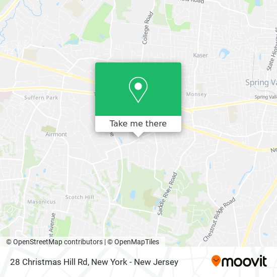 Mapa de 28 Christmas Hill Rd