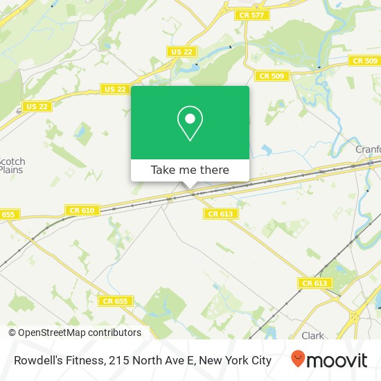 Mapa de Rowdell's Fitness, 215 North Ave E