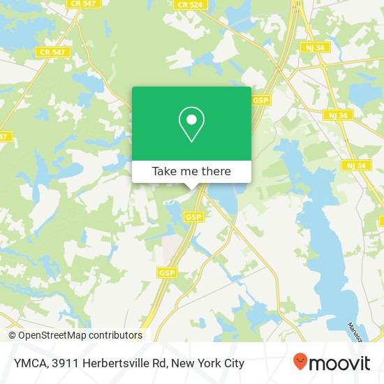 YMCA, 3911 Herbertsville Rd map