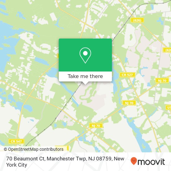70 Beaumont Ct, Manchester Twp, NJ 08759 map
