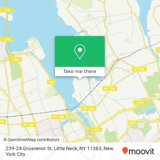 Mapa de 239-24 Grosvenor St, Little Neck, NY 11363