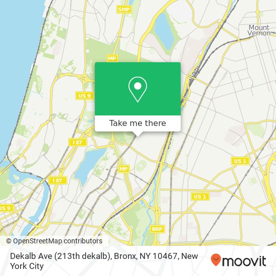 Dekalb Ave (213th dekalb), Bronx, NY 10467 map