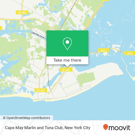 Cape May Marlin and Tuna Club, 1390 Lafayette St map