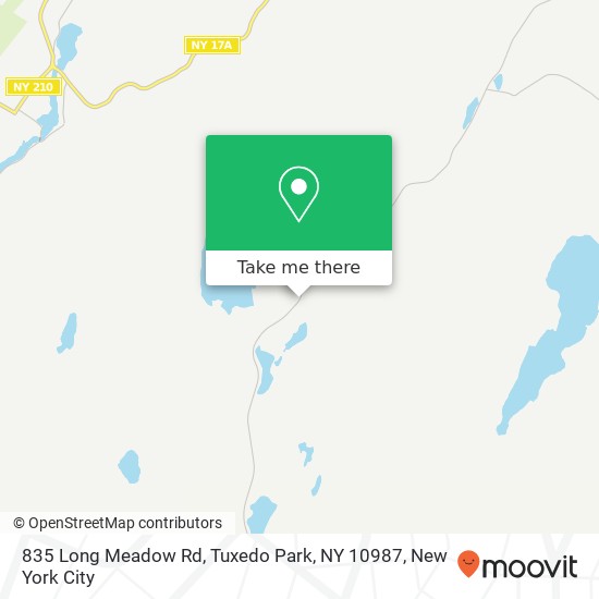 835 Long Meadow Rd, Tuxedo Park, NY 10987 map