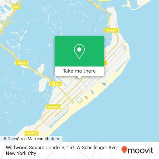 Mapa de Wildwood Square Condo' S, 151 W Schellenger Ave