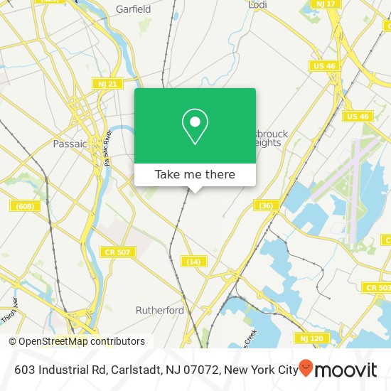 603 Industrial Rd, Carlstadt, NJ 07072 map