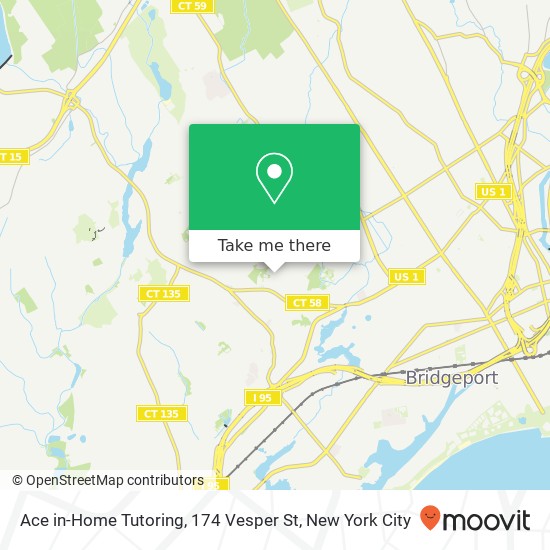 Ace in-Home Tutoring, 174 Vesper St map