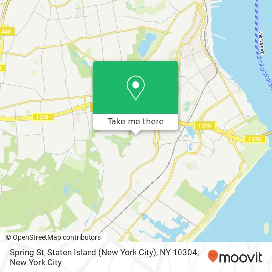 Spring St, Staten Island (New York City), NY 10304 map