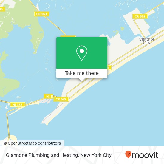 Mapa de Giannone Plumbing and Heating, 9317 Ventnor Ave