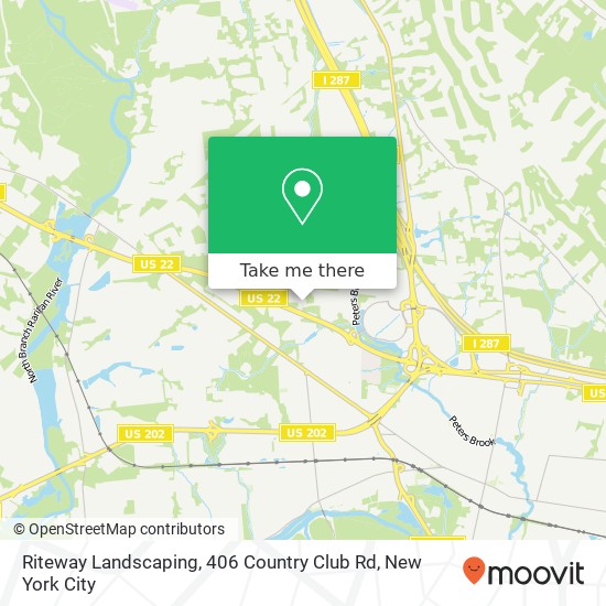 Mapa de Riteway Landscaping, 406 Country Club Rd