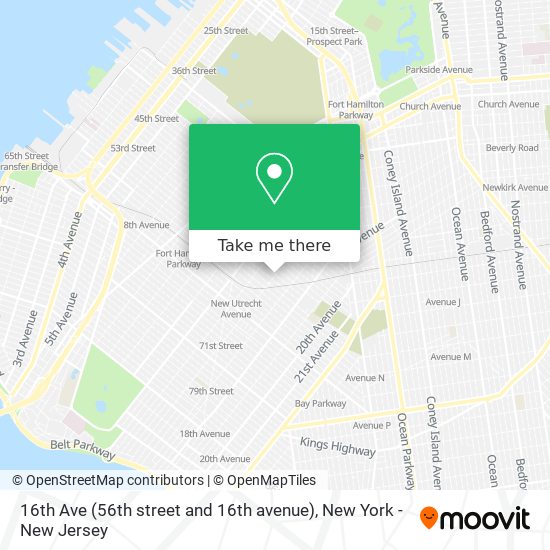 Mapa de 16th Ave (56th street and 16th avenue)