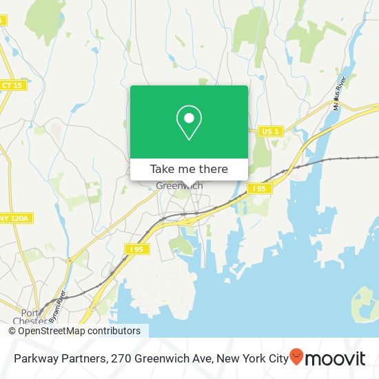 Mapa de Parkway Partners, 270 Greenwich Ave