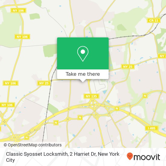 Mapa de Classic Syosset Locksmith, 2 Harriet Dr