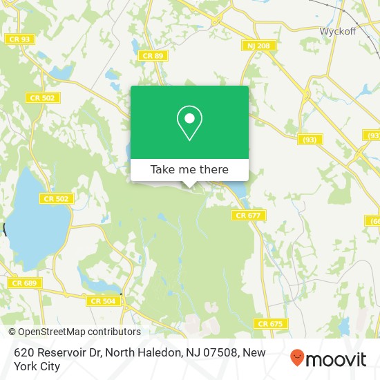 Mapa de 620 Reservoir Dr, North Haledon, NJ 07508